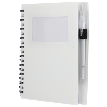 FSC® Recycled 5" x 7" Star Spiral Notebook with Pe 134