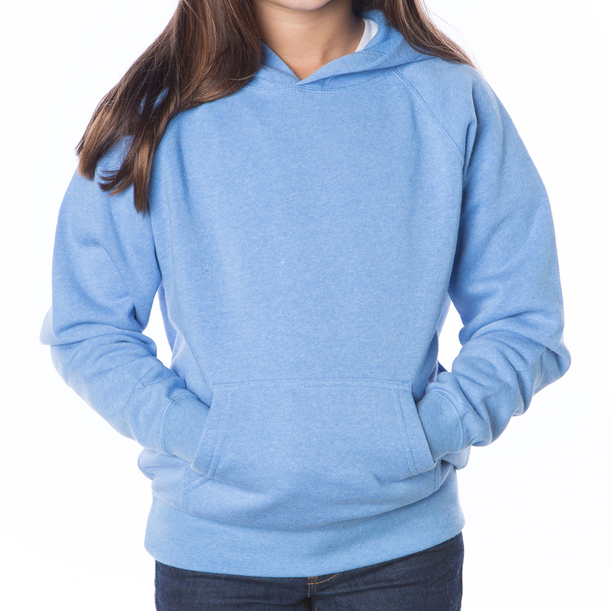 Independent Trading Company Youth Lightweight Special Blend Raglan Hooded Pullover 2