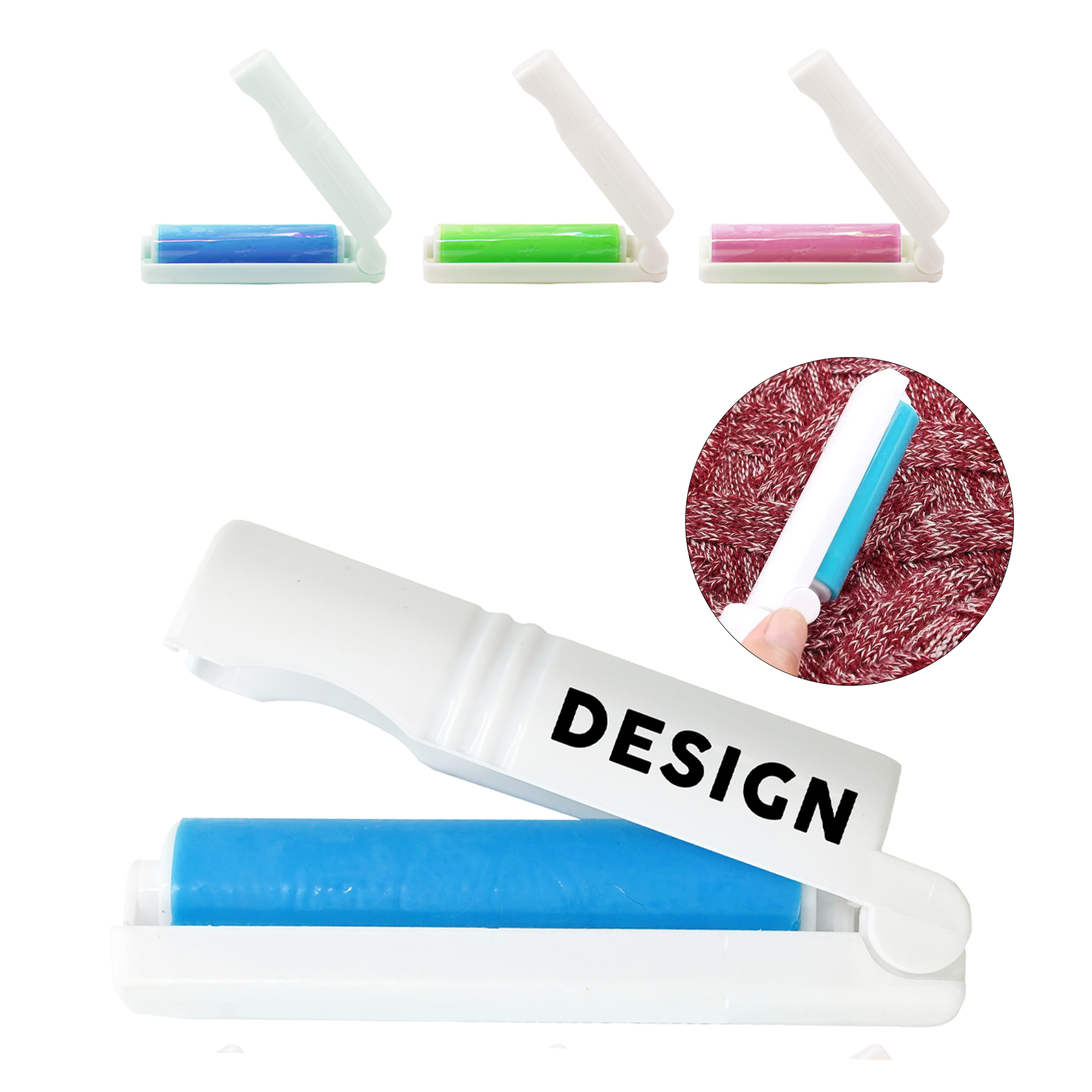 Mini Lint Roller Brush Hair Fabric Remover 1