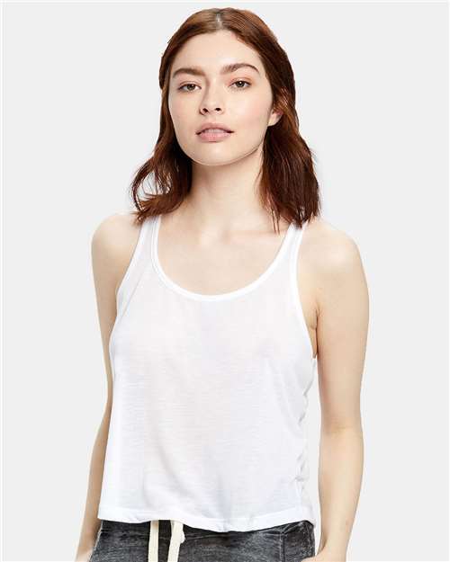 Women's Sheer Cropped Racer Tank Top - US510 4