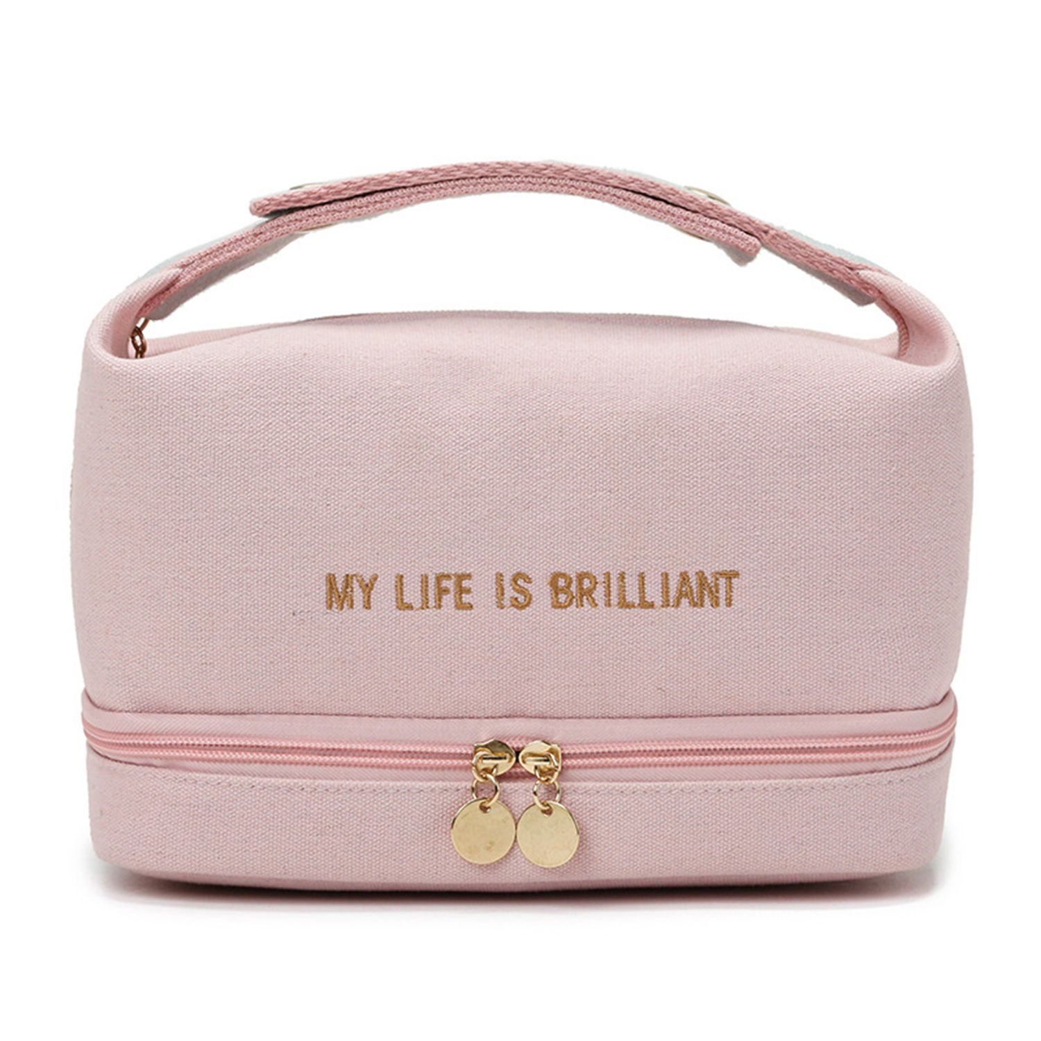 Canvas Cosmetic Toiletry Makeup Bag Pouch Travel Organizer 4