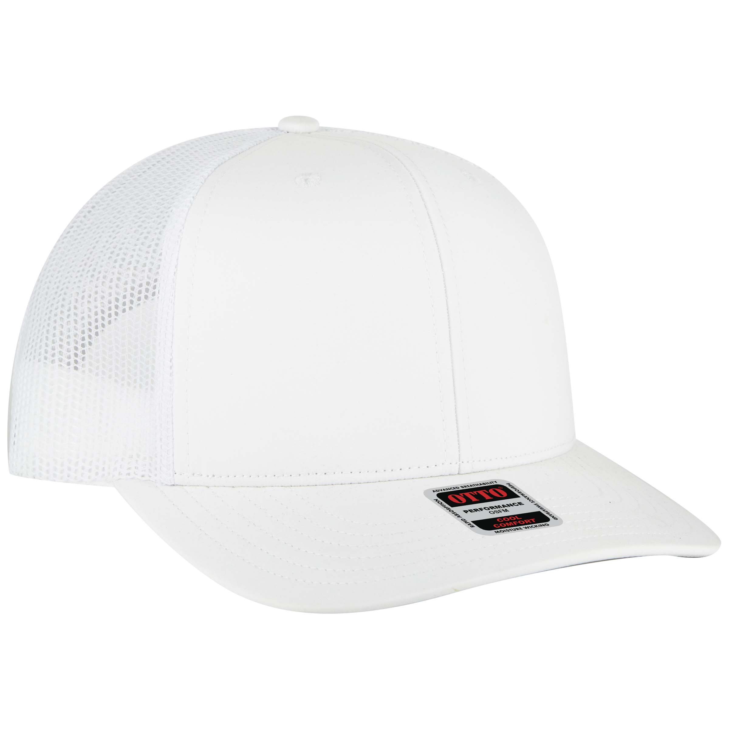 OTTO CAP® 6 Panel Mid Profile Mesh Back Trucker Hat 2