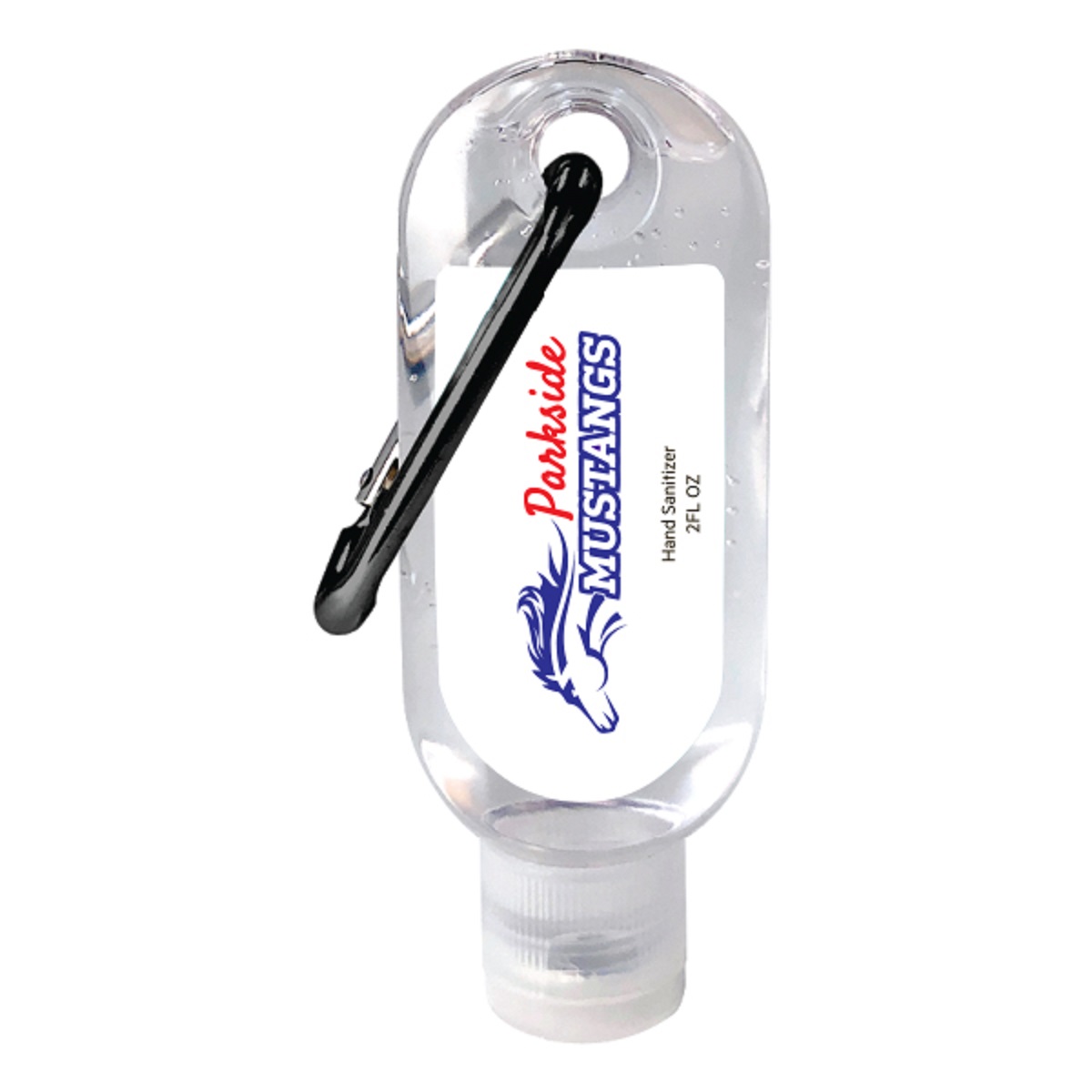Hand Sanitizer Gel 2 oz (60 ml) with Carabiner 5