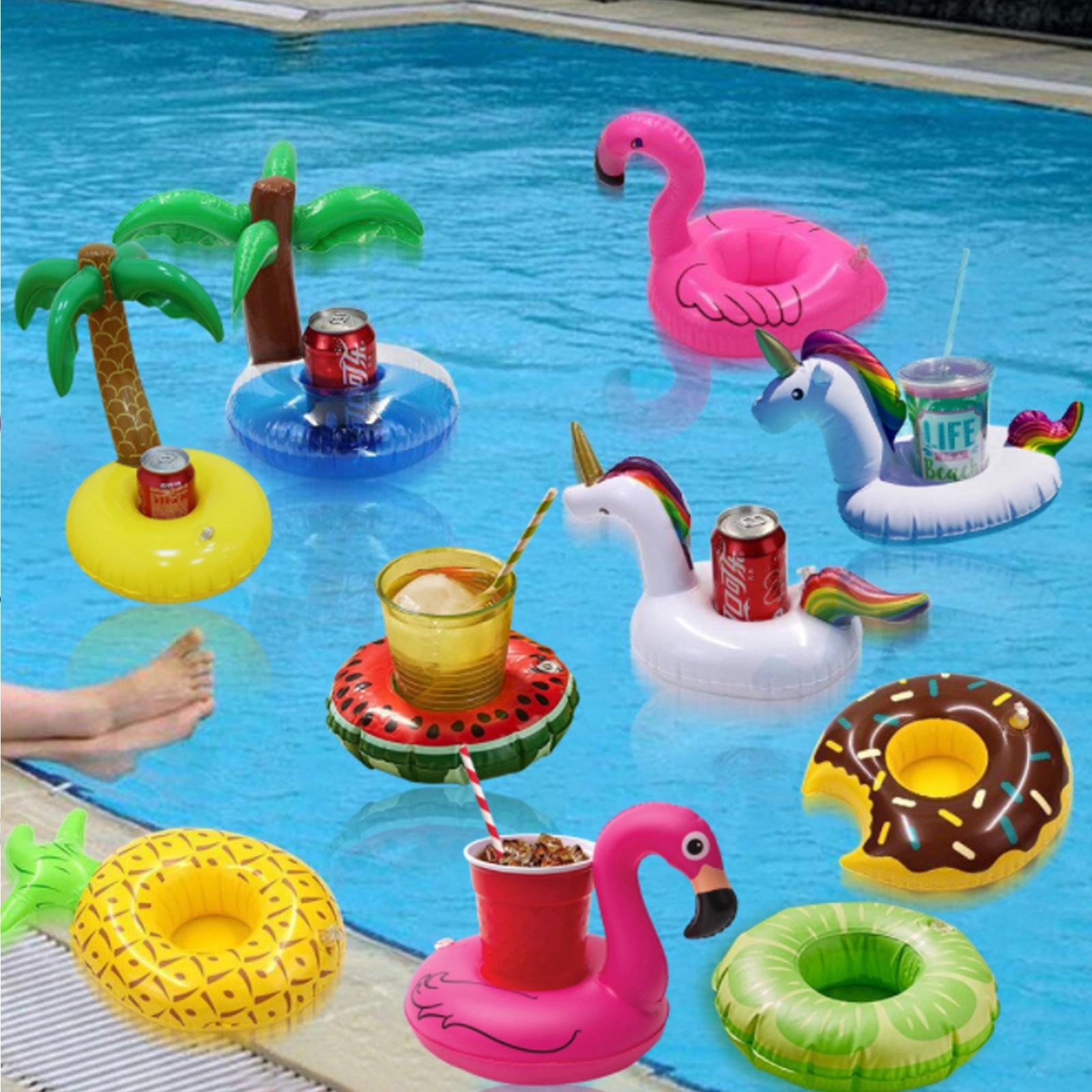 Pool Party Inflatable PVC Drinking Holder 4