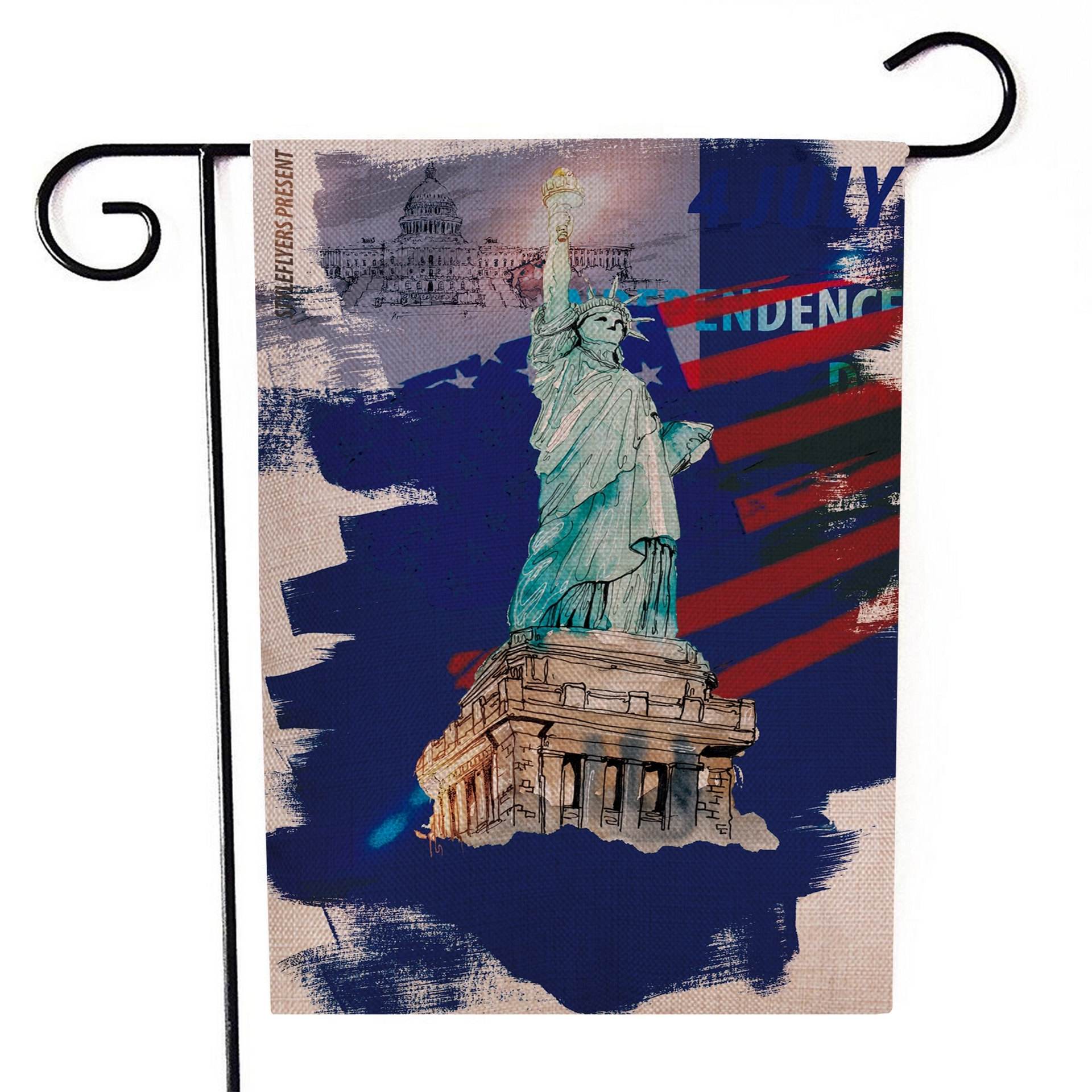 Independence Day Yard Outdoor Garden Flags 4