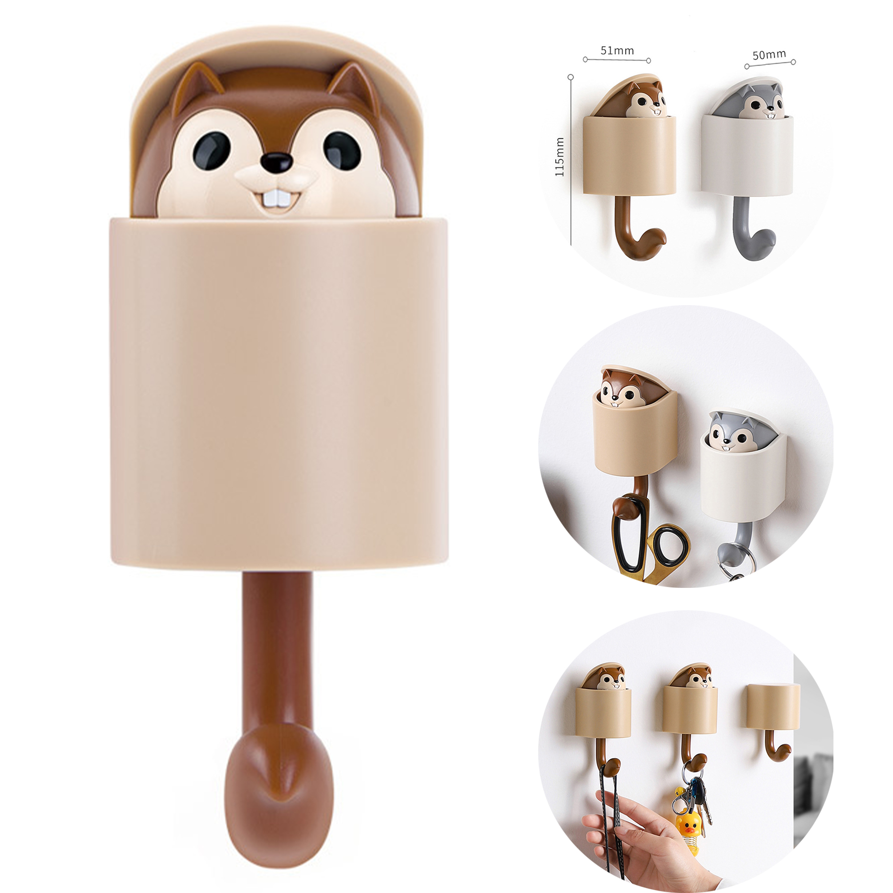 Creative Squirrel Cute Pet Key Holder 2