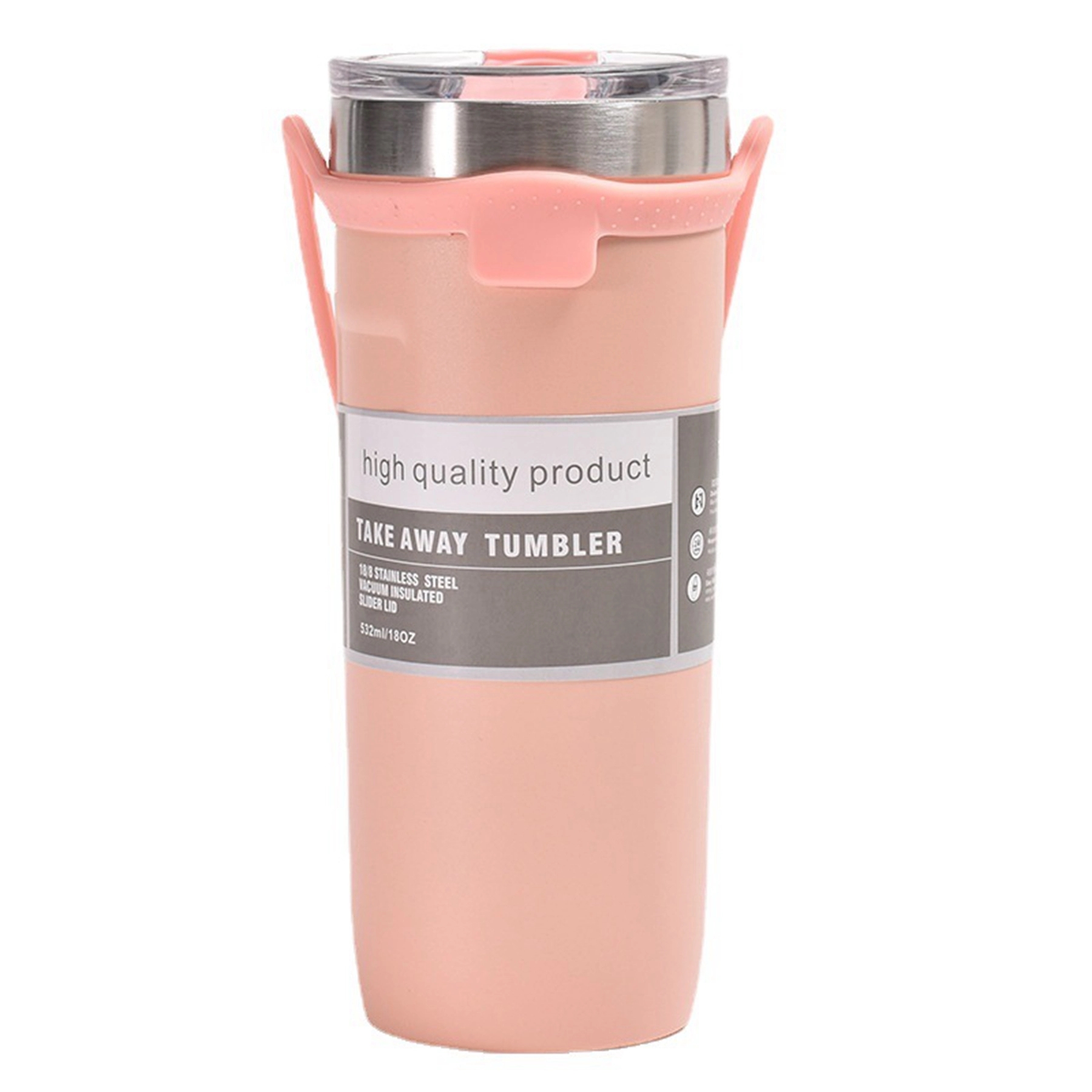 24 Oz. Vacuum Insulated Coffee Tumbler with Silicone Strap 4