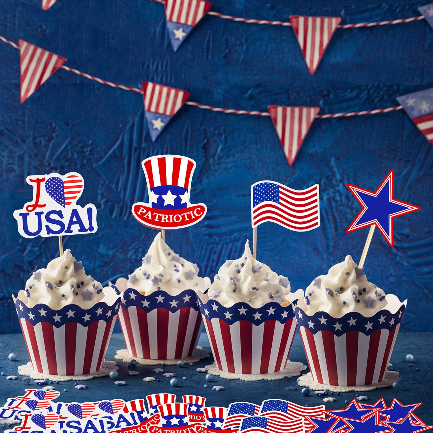 Custom Paper Toothpick Flags - 1" X 1.5" 6