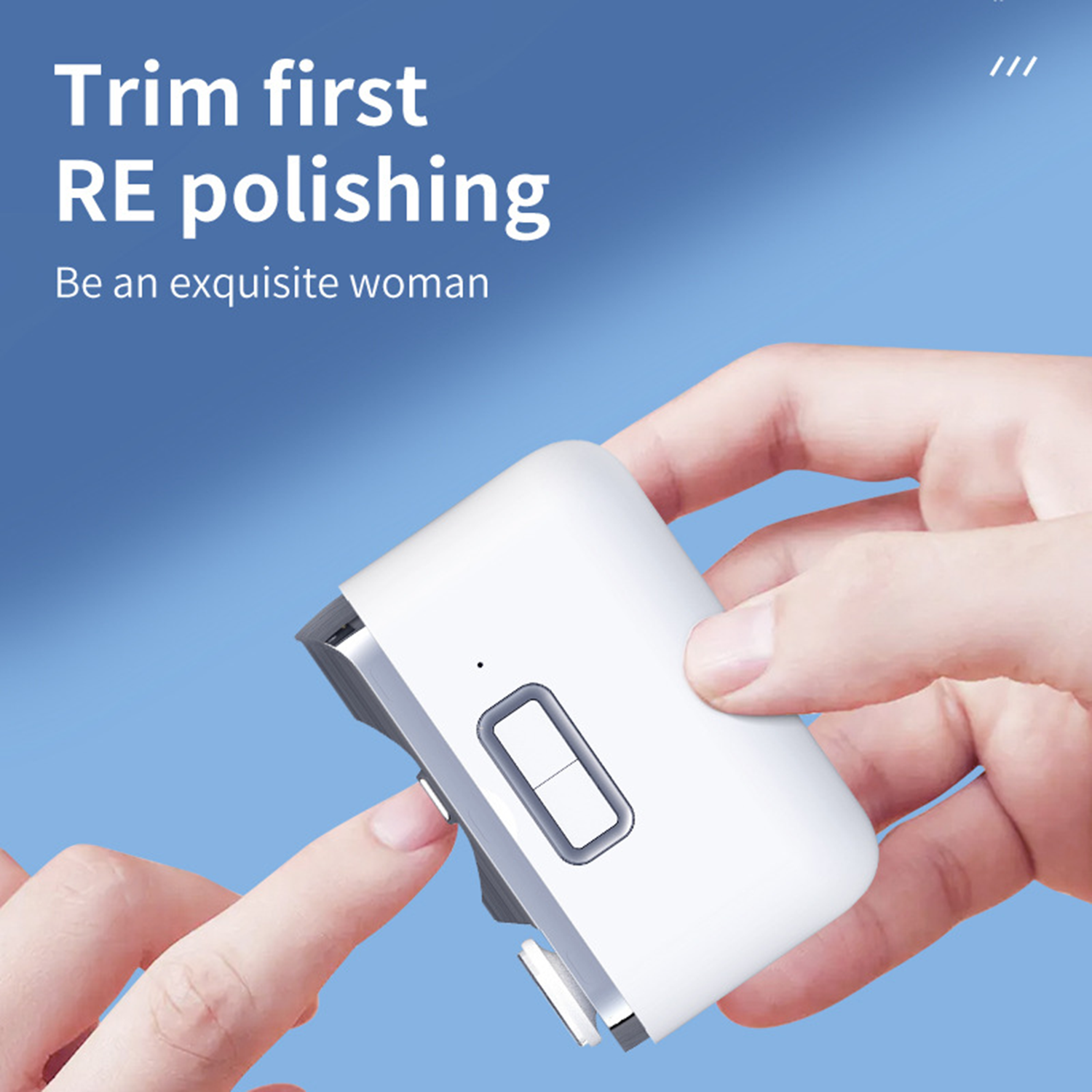 2 In 1 Electric Nail Clipper Cutter W/ Led Light 3