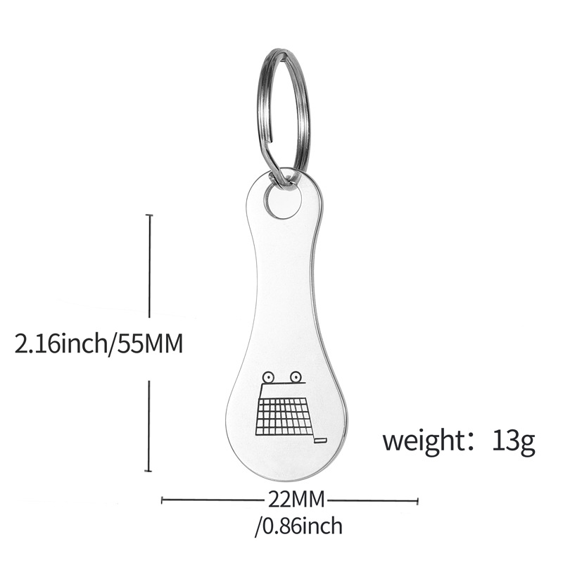 Key Ring Metal Shopping Trolley Tokens 3