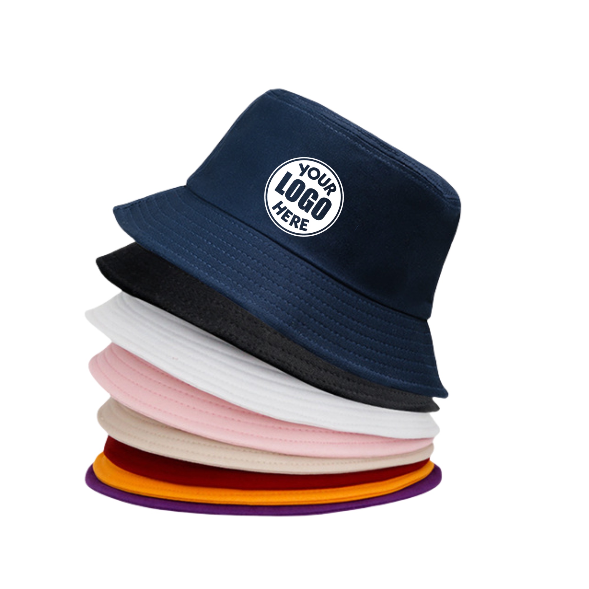 Lightweight Cotton Bucket Hats w/ Custom Logo 1