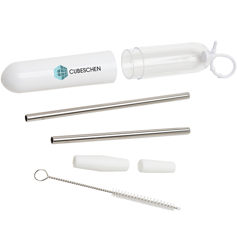 Paloma 5-Piece Stainless Steel Straw Set 17