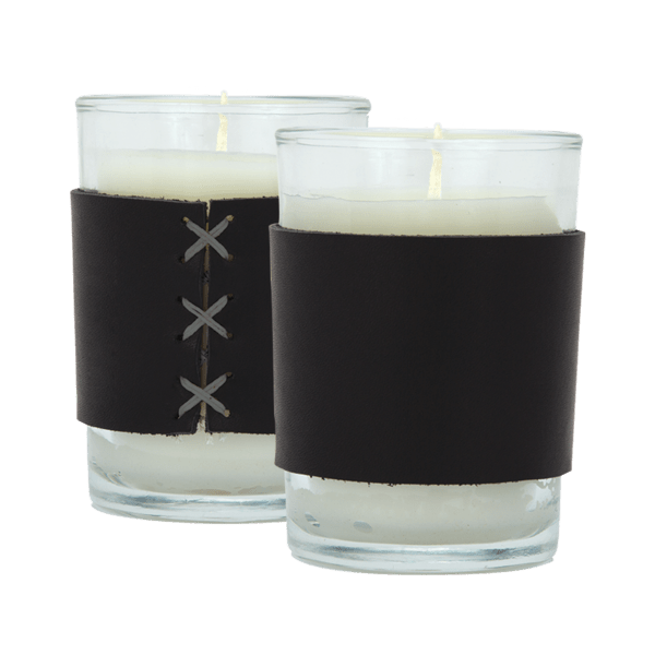 Harper 8 oz. Leather Wrapped Candle 38