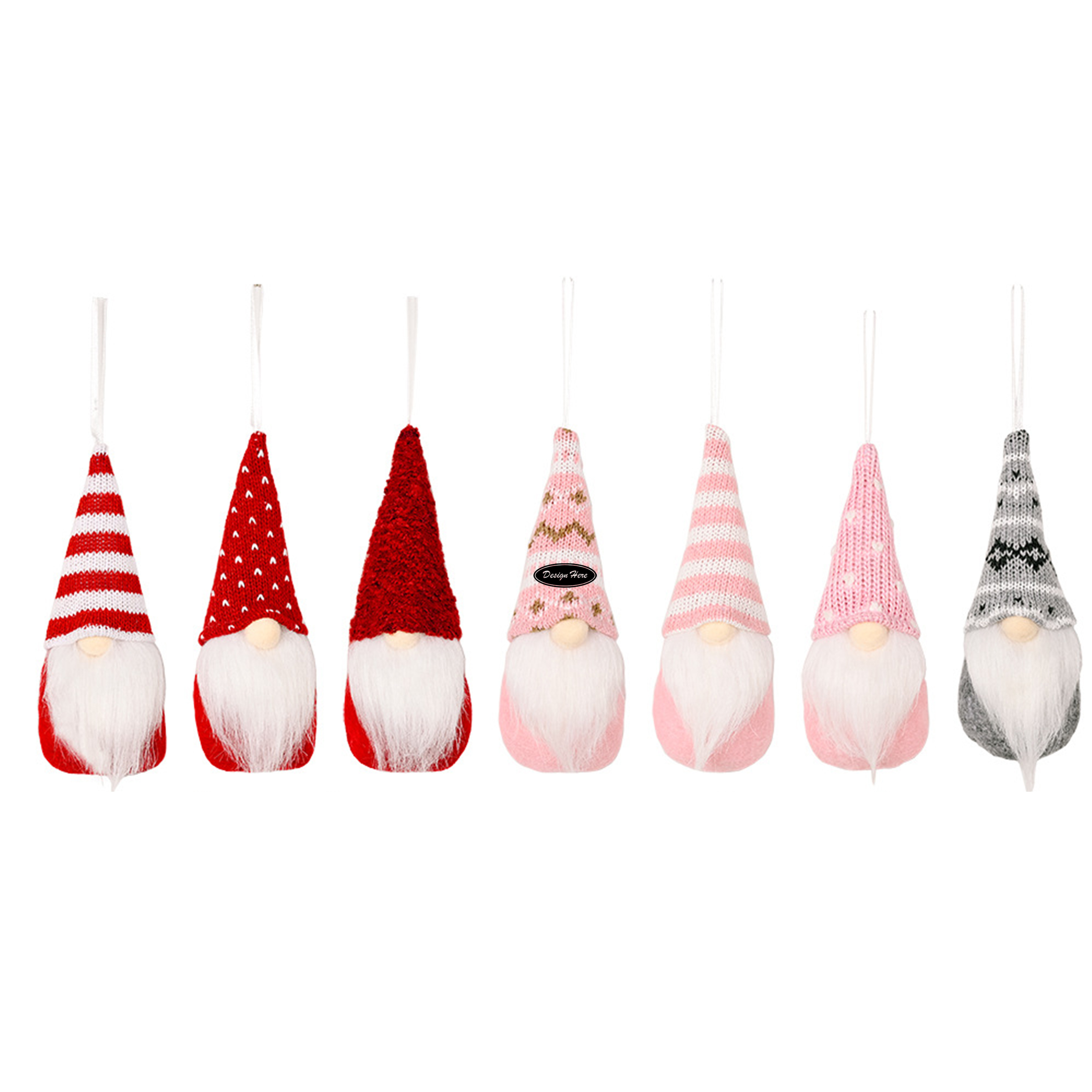 Festive Knitted Gnome Decorations 4