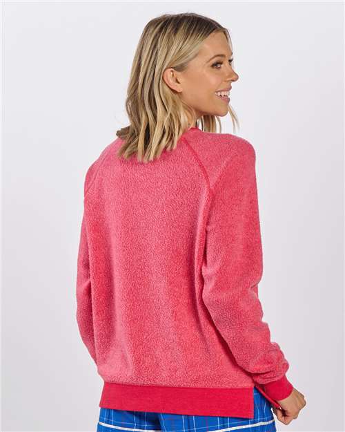Women's Fleece Out Crewneck Pullover - K01 63