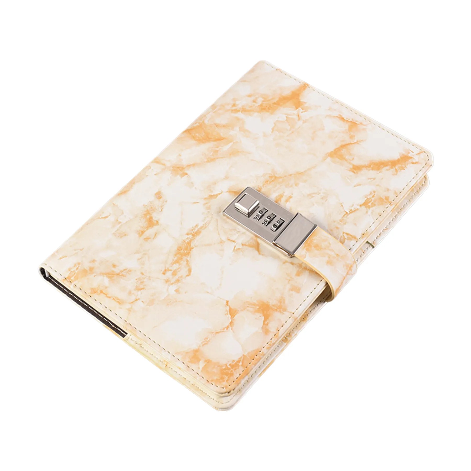 Marble Pu Leather A5 Journal W/ Combination Lock 5