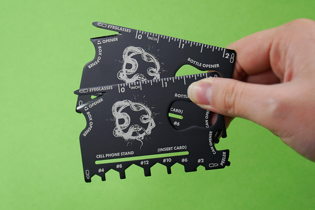 Wallet Ninja Metal Business Cards 2
