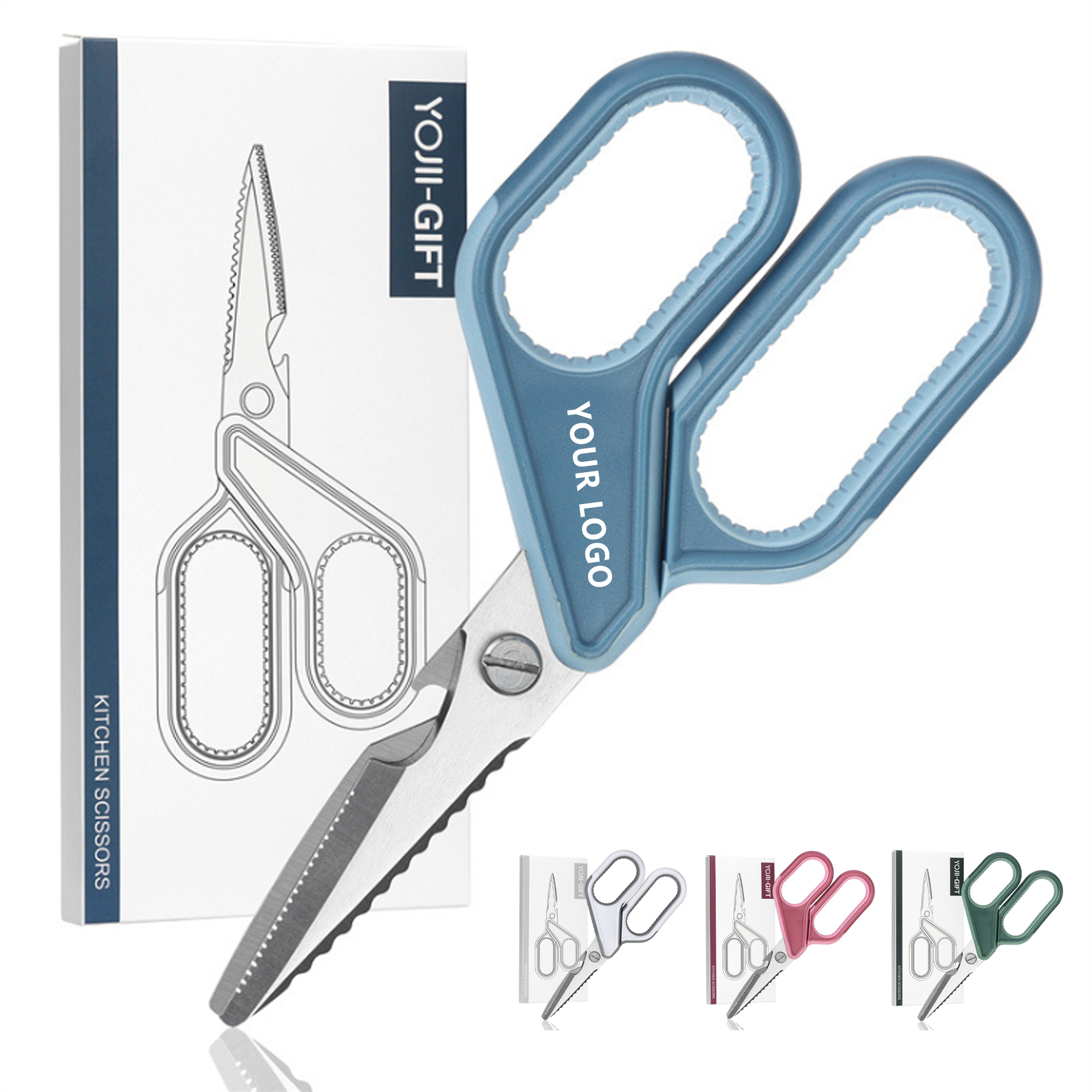 Stainless Steel Multifunctional Kitchen Scissors 2