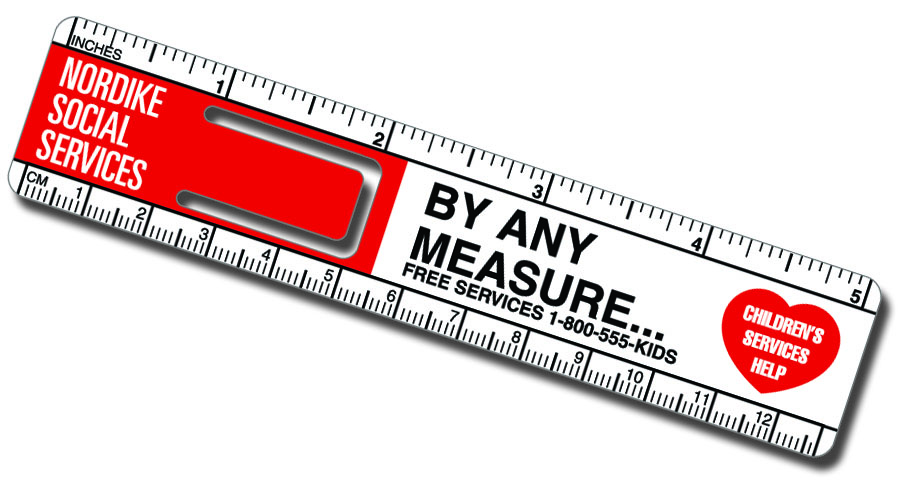 Plastic 5" Ruler/ Bookmark (Spot Color) 4