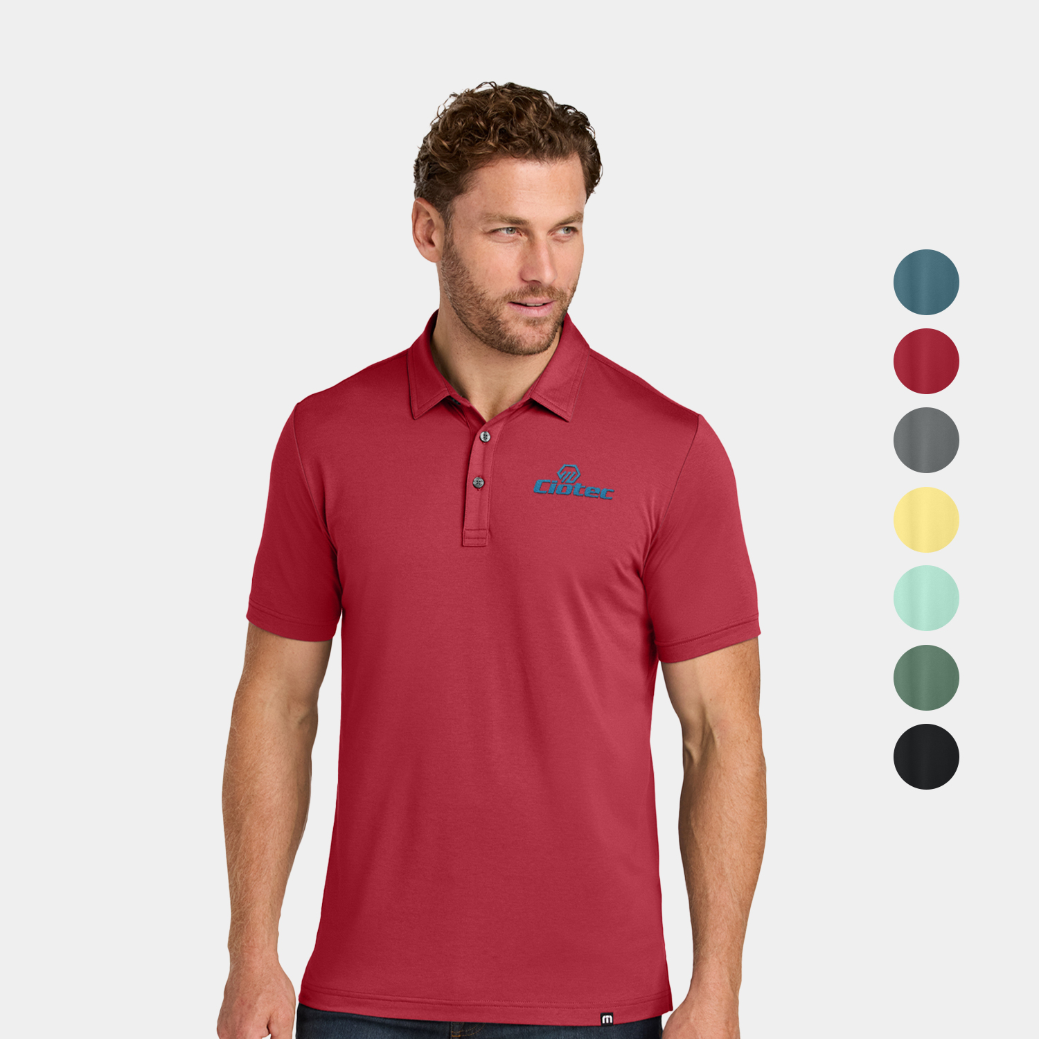 TravisMathew Men's Solid Polo T-Shirts 3