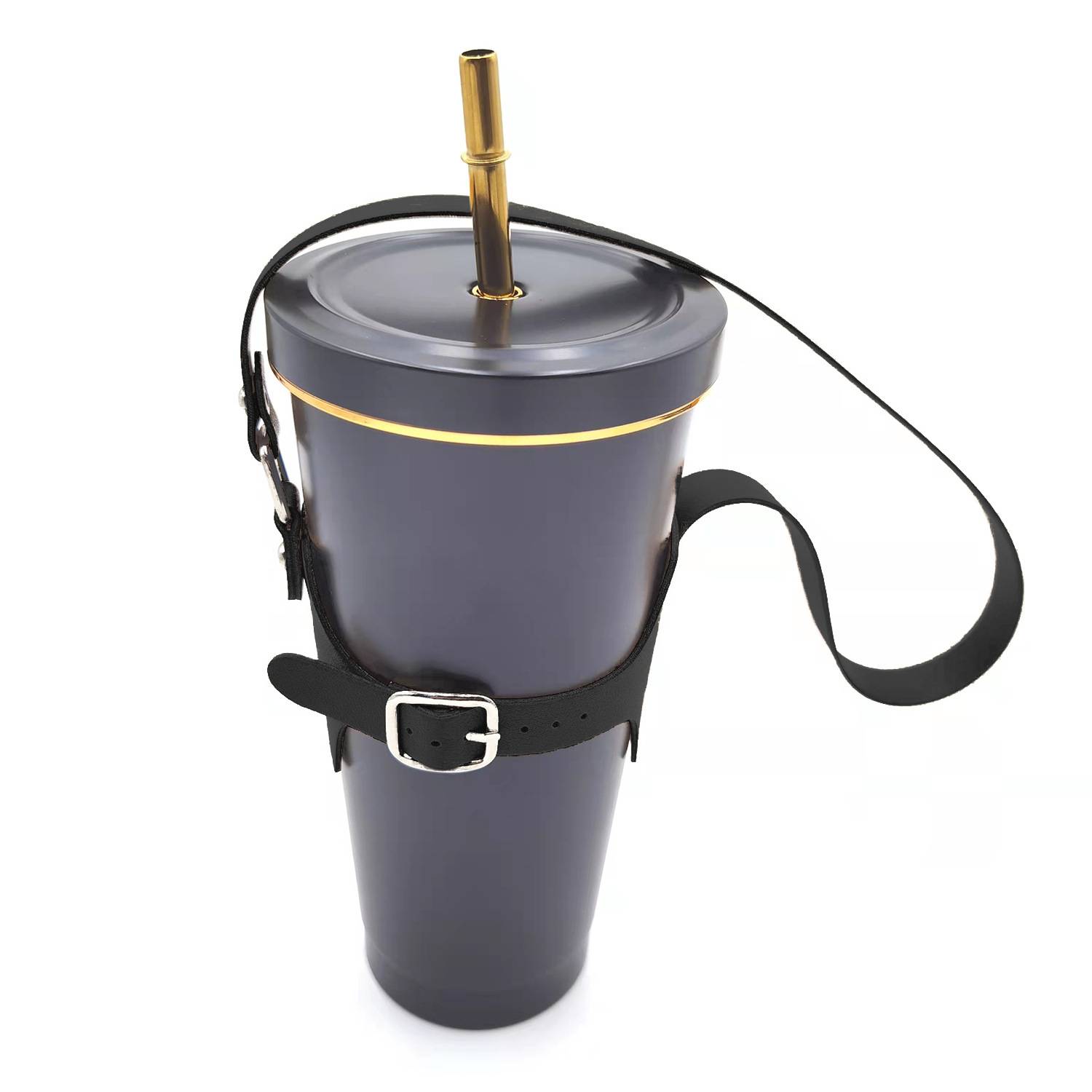 Drink Cup Holder with Adjustable Shoulder Strap 7