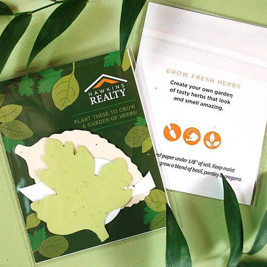 Double-Sided Herb Seed Paper Shape Pack 3