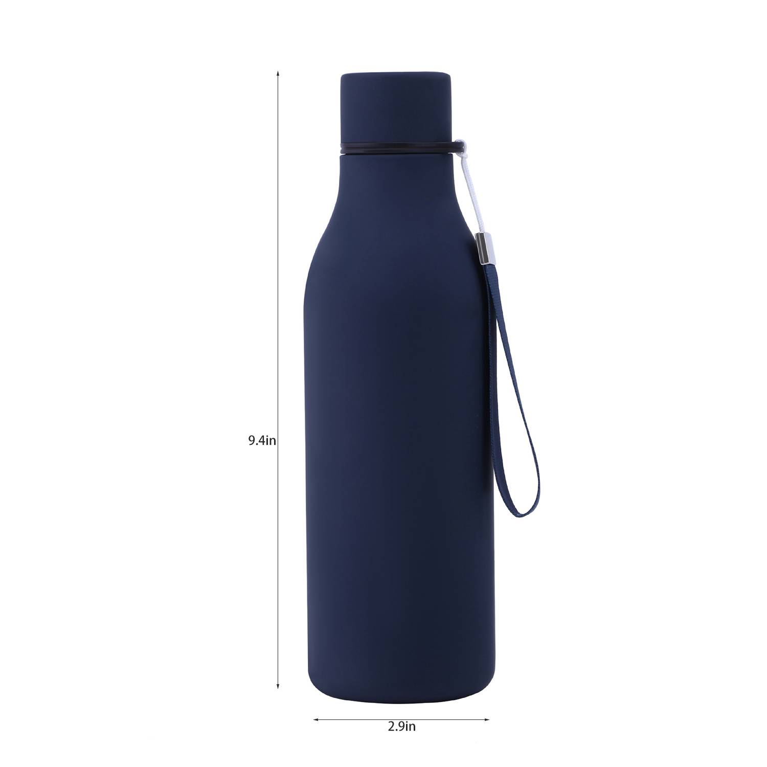 20oz Stainless Steel Insulated Water Bottles w/ Strap, custom water bottle with logo imprint 7