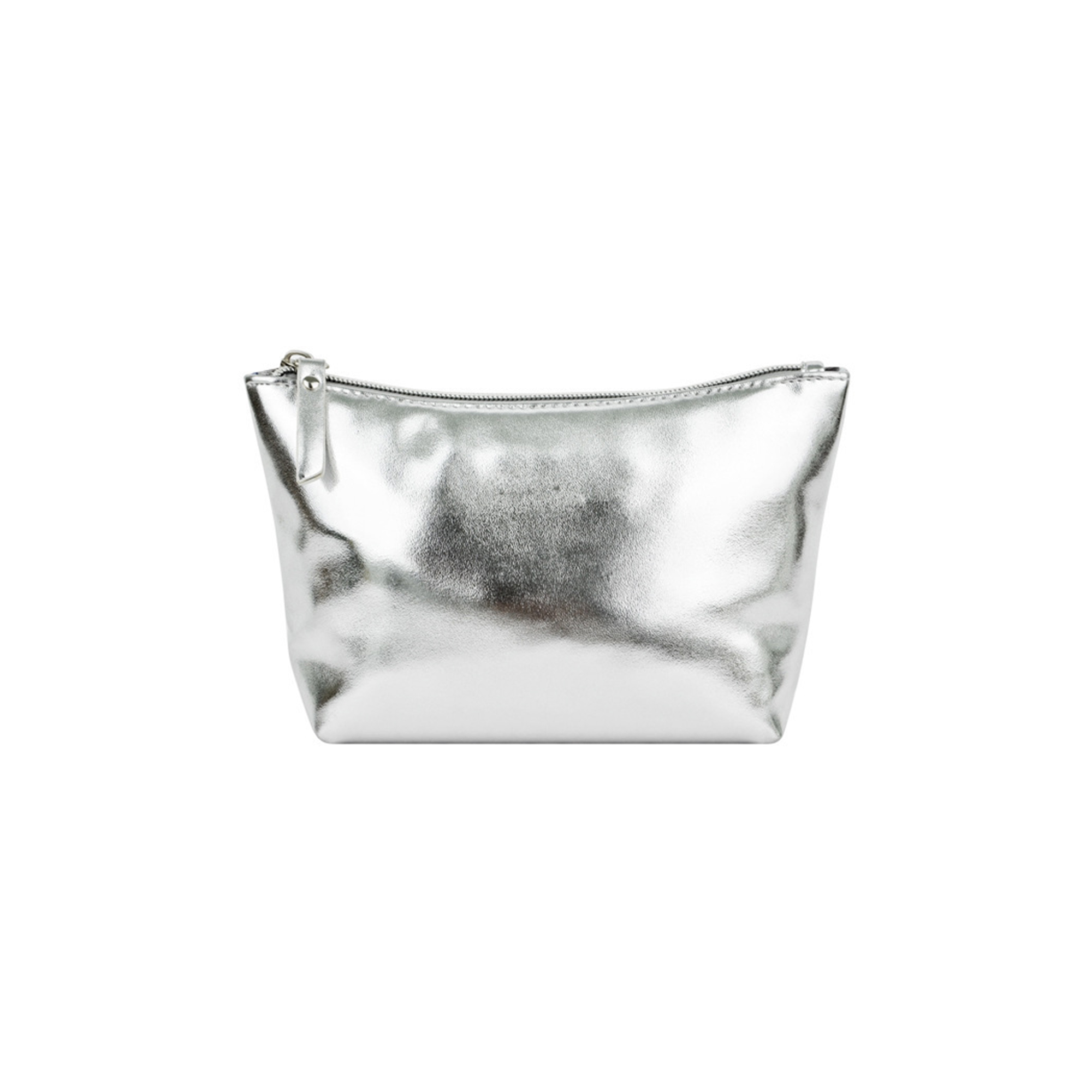 Silver PU Cosmetic Organizer Set With Zipper 7
