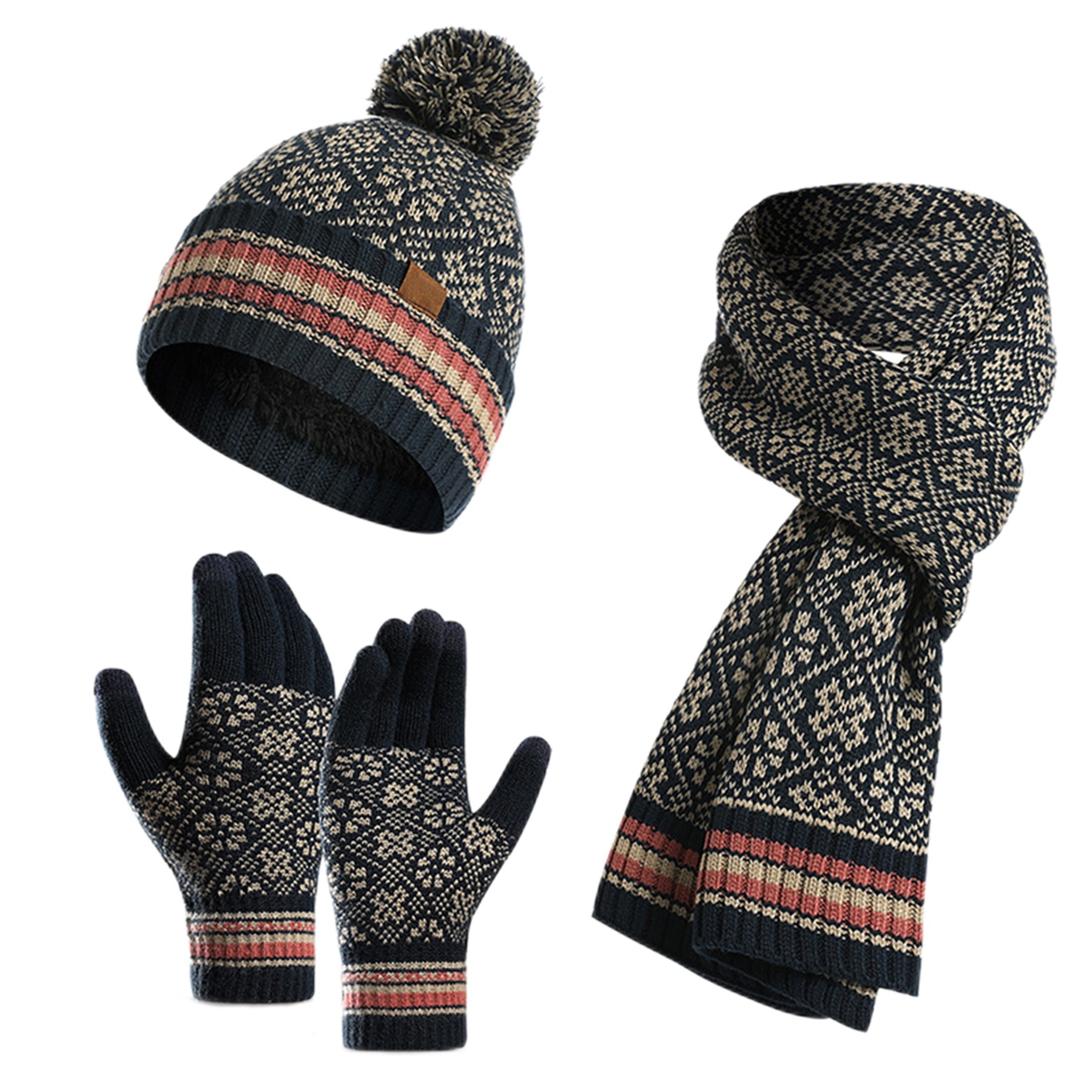3Pcs Winter Warm Thermal Suit 3