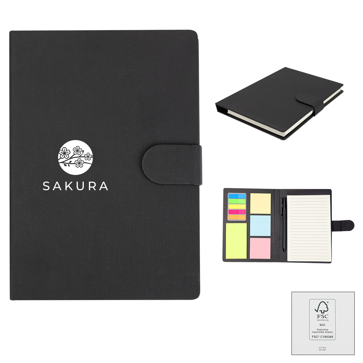 Taylor Padfolio With Sticky Notes & Flags 2