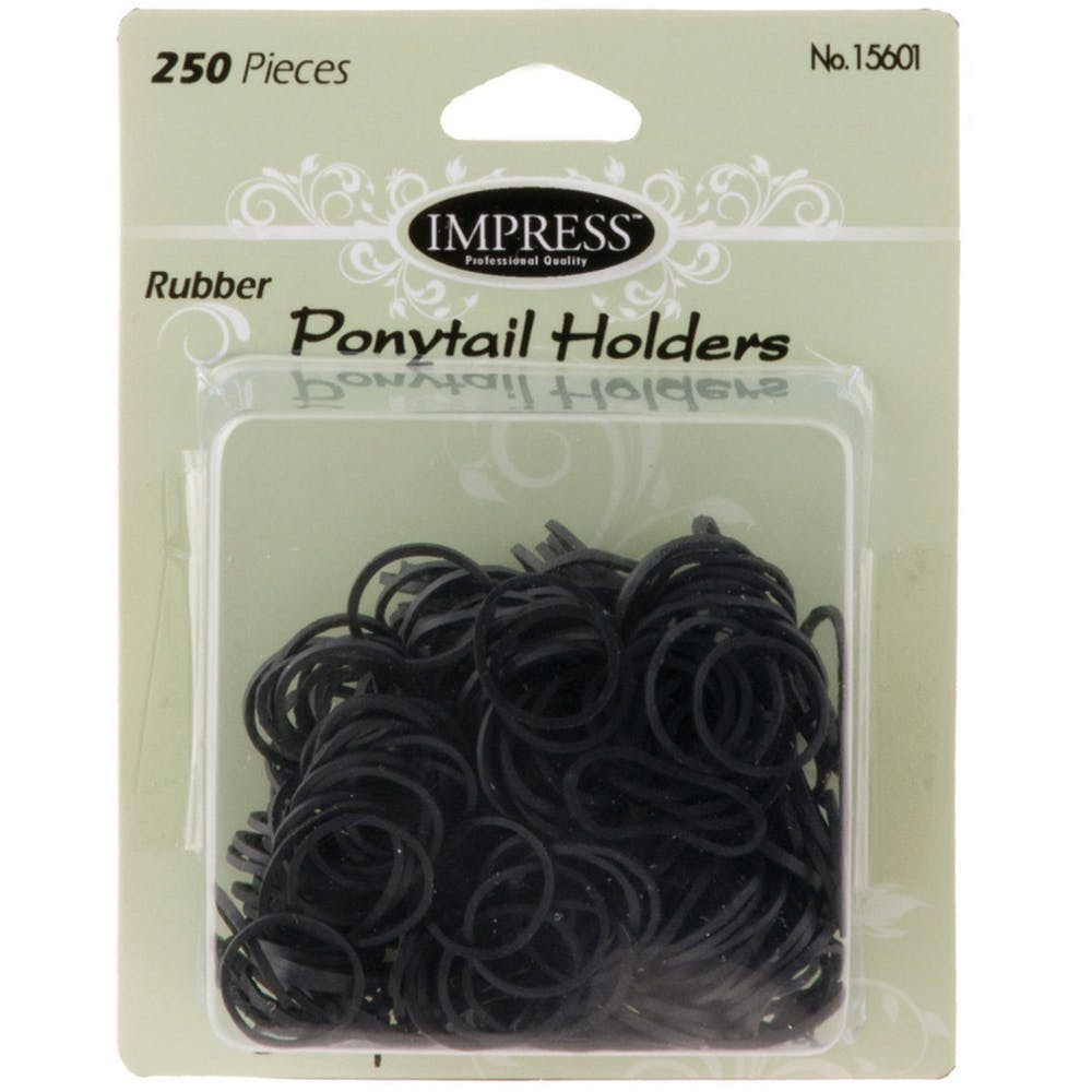 Hair Elastics - 250 Pack Black 2