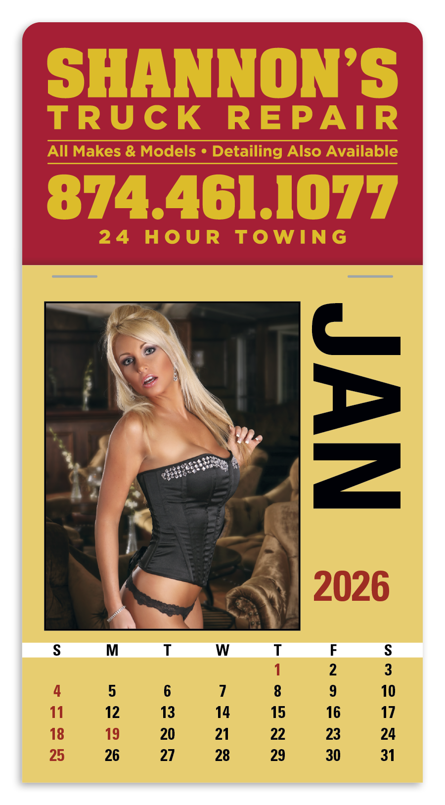 Triumph® Calendars Press-N-Stick Maiden America Calendar 47