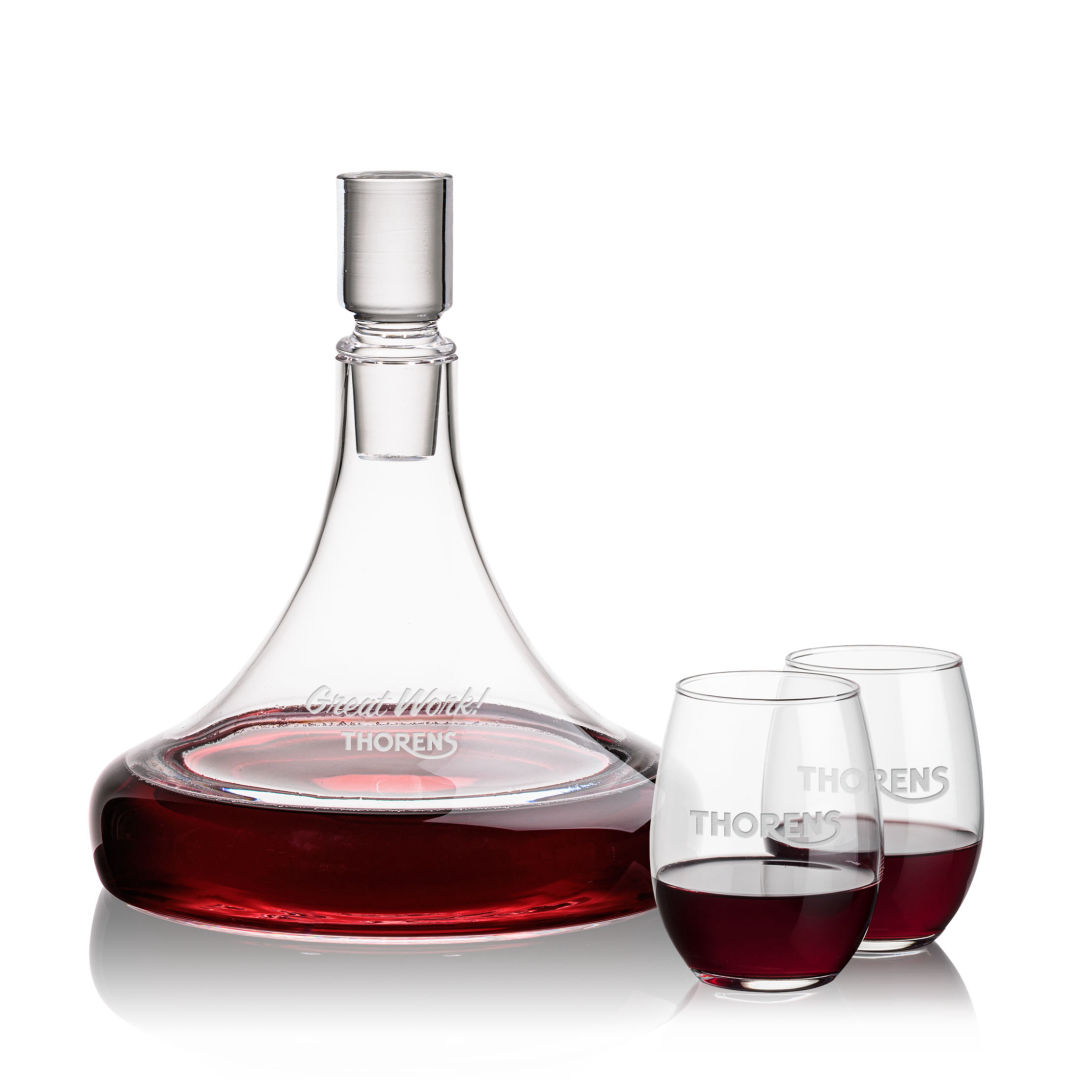 Ashby Decanter & Stanford Stemless Wine 8