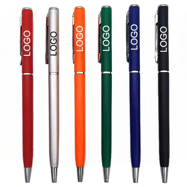 Plastic Slim Twist Ballpoint Pen 5