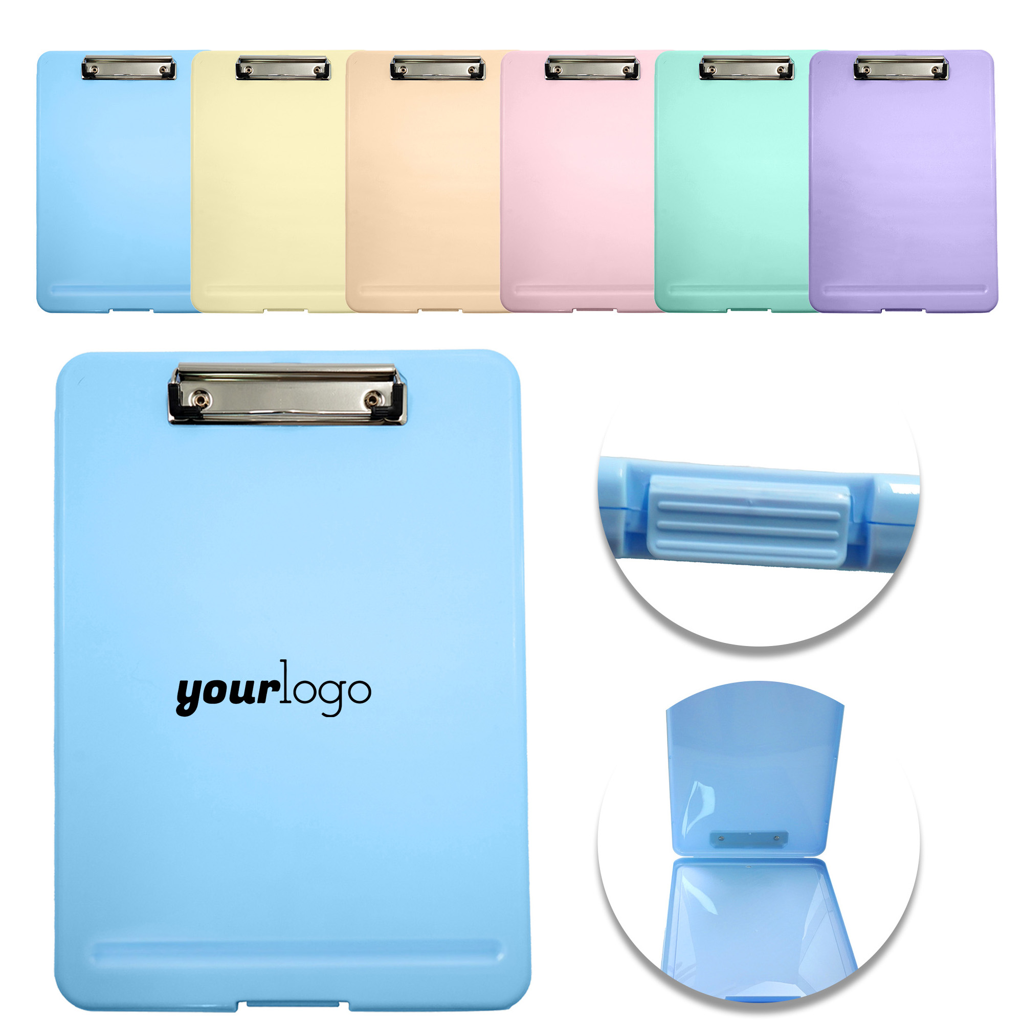Plastic Clipboard with Built-in Storage for Work & School 2