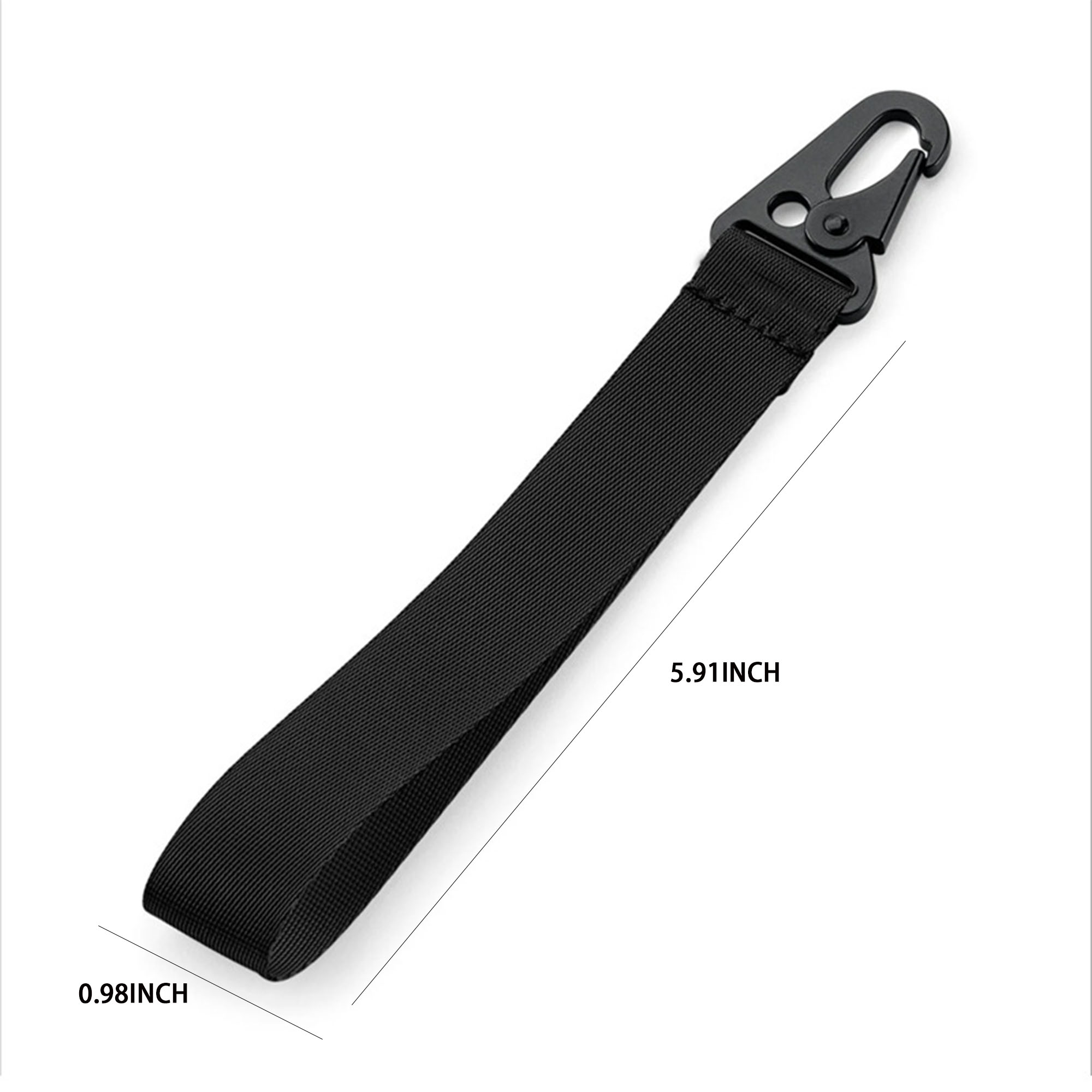 Reinforced Nylon Wrist Strap Keychain 4