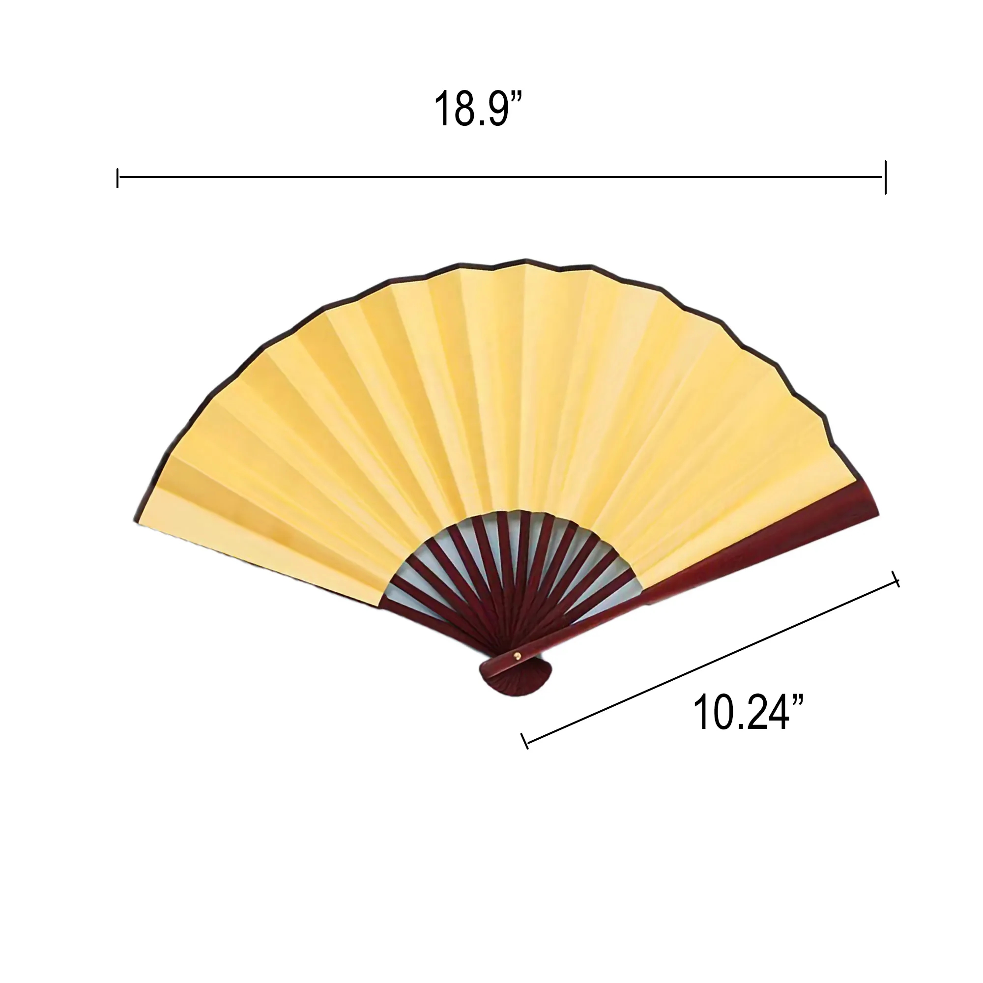 Bamboo 2-Sided Full Color Handheld Cloth Folding Fan MOQ 100 2