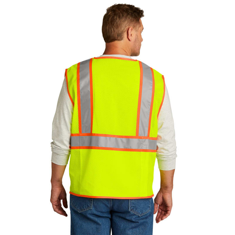 CornerStone ANSI 107 Class 2 Surveyor Zippered Two-Tone Vest. 3