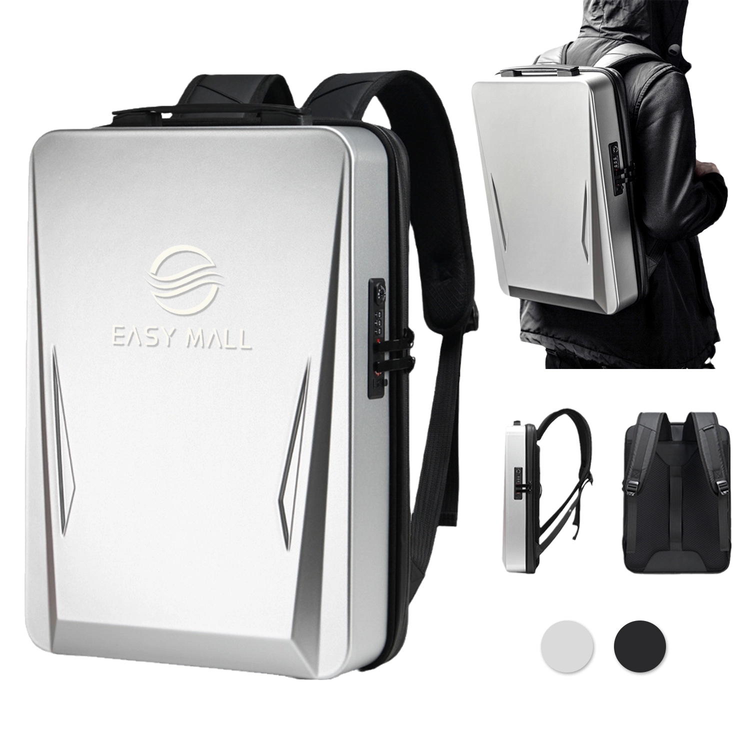 Hard Shell Laptop Anti Theft Backpack 2