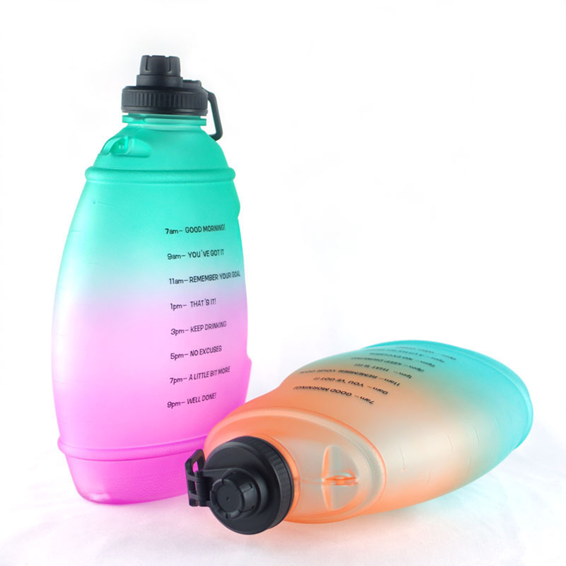 1 Gallon Water Bottle with Motivational Time 1