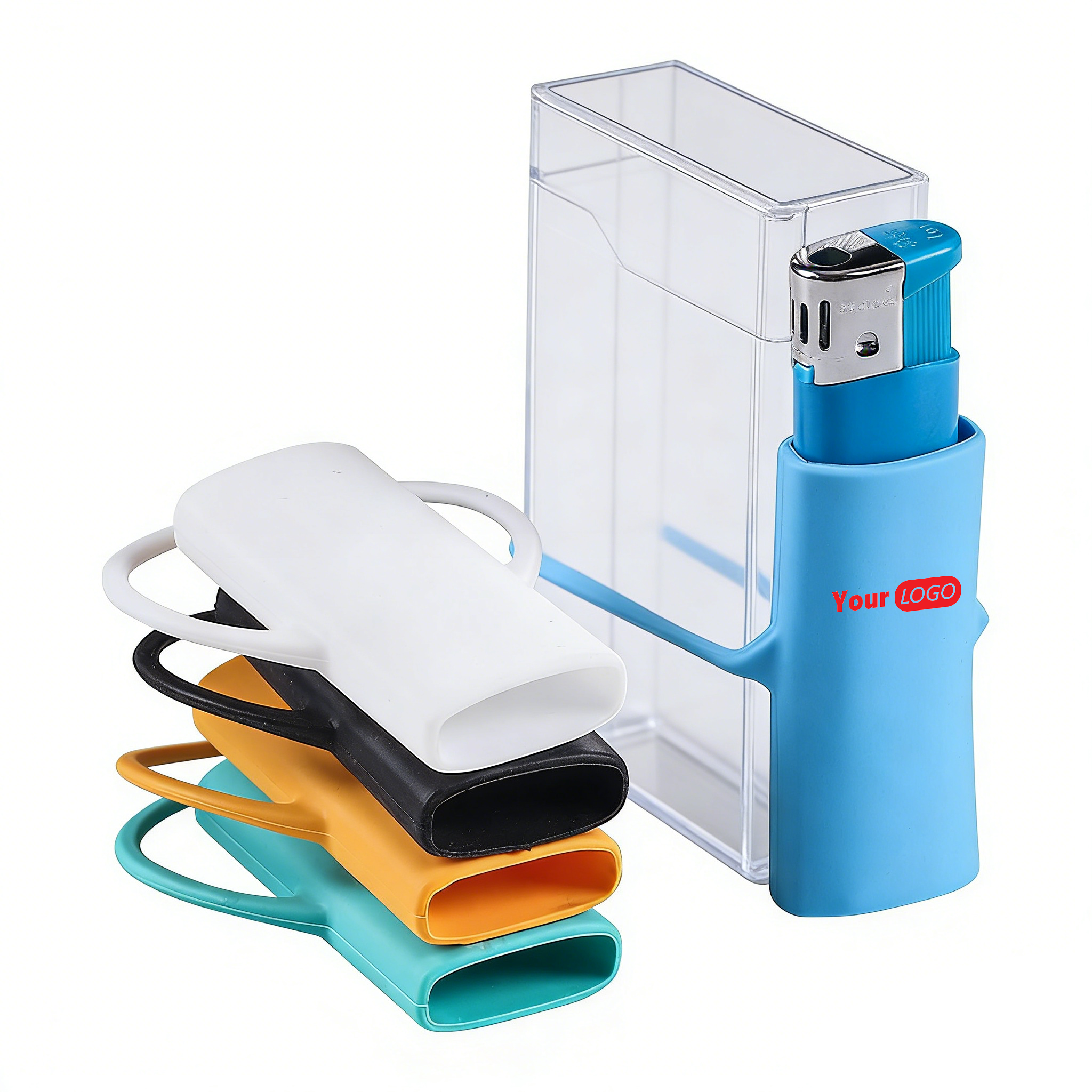 Multi-Color Silicone Lighter Protective Case 2