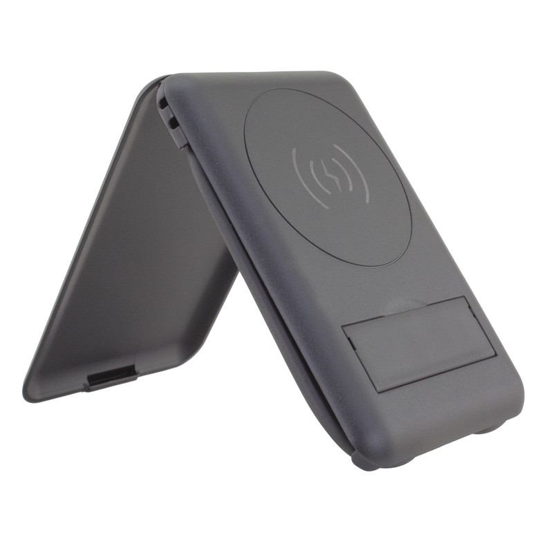 Chi-Charge Cable Card - collapsible wireless charging stand and charging cable carrier 1