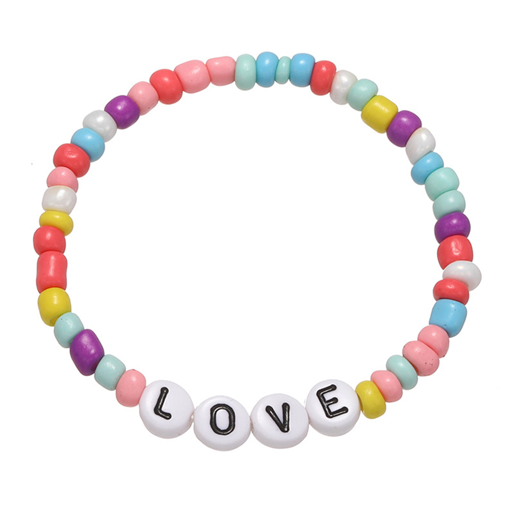 Kids' Bracelet with Colorful Letter Beads 2