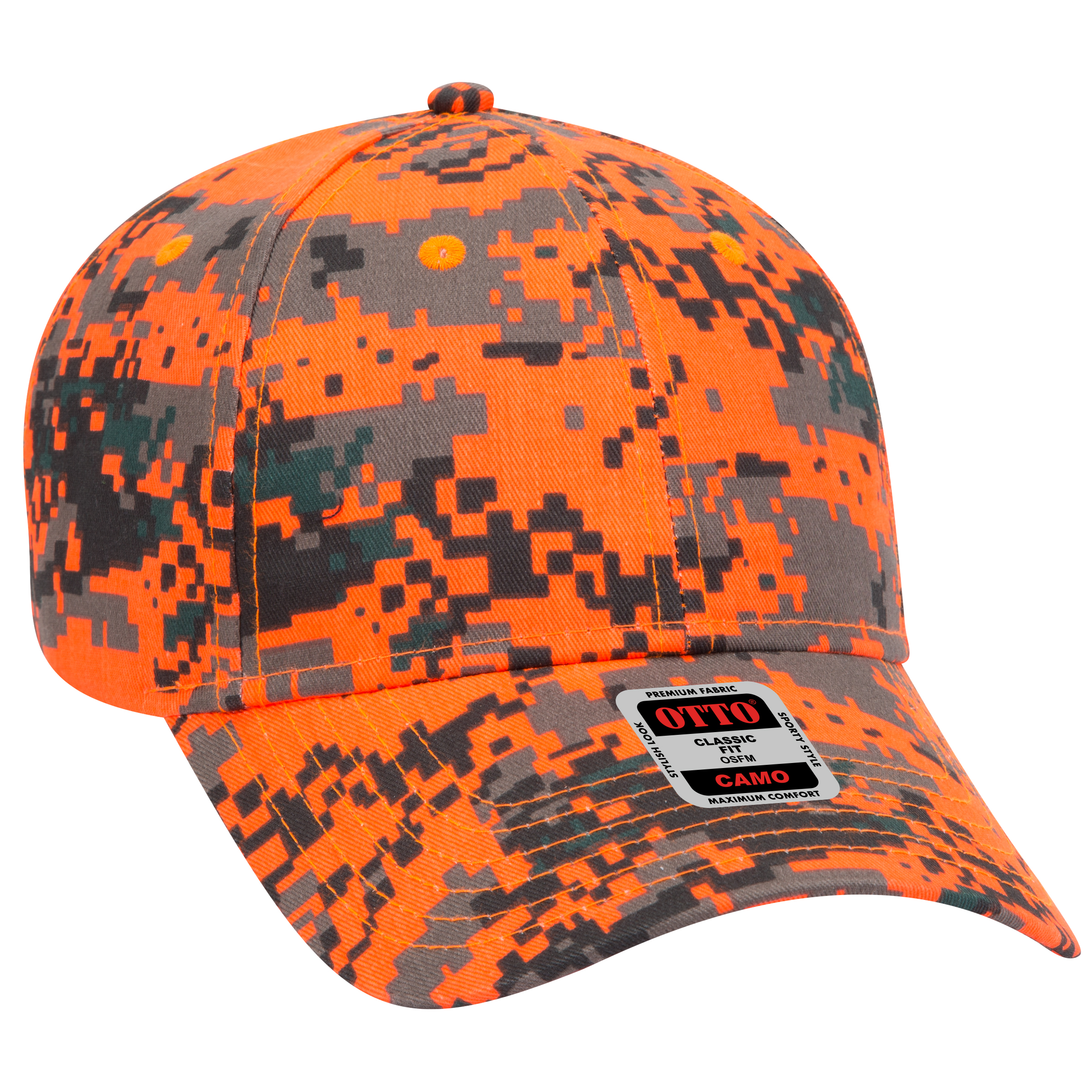 OTTO CAP® Camouflage 6 Panel Low Profile Baseball Cap 4