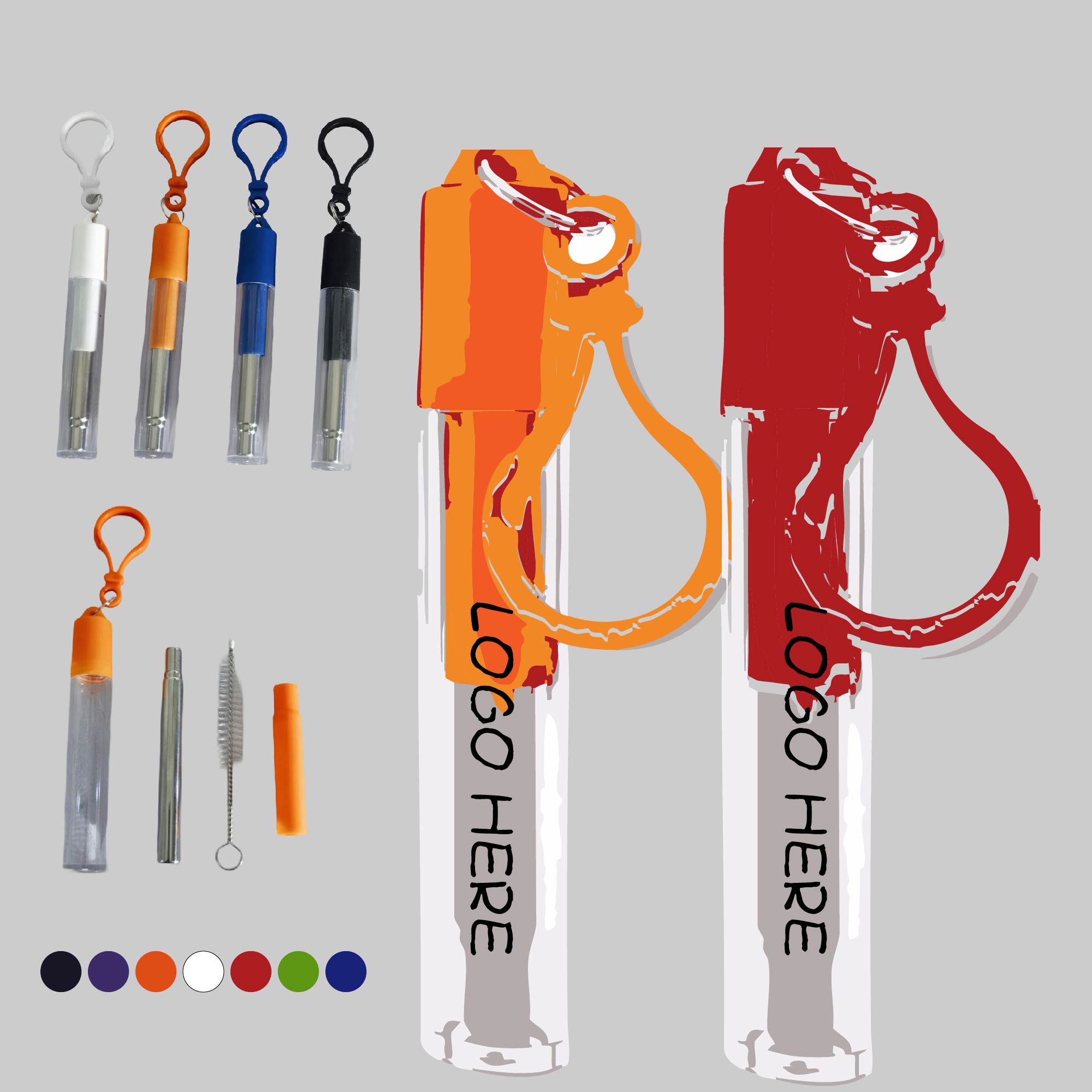 Retractable Straw w/Case 1