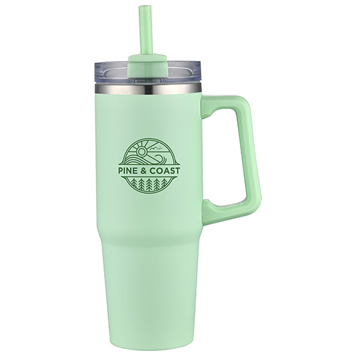 Milo 30 oz Vacuum Insulated Stainless Steel Mug with Straw 40