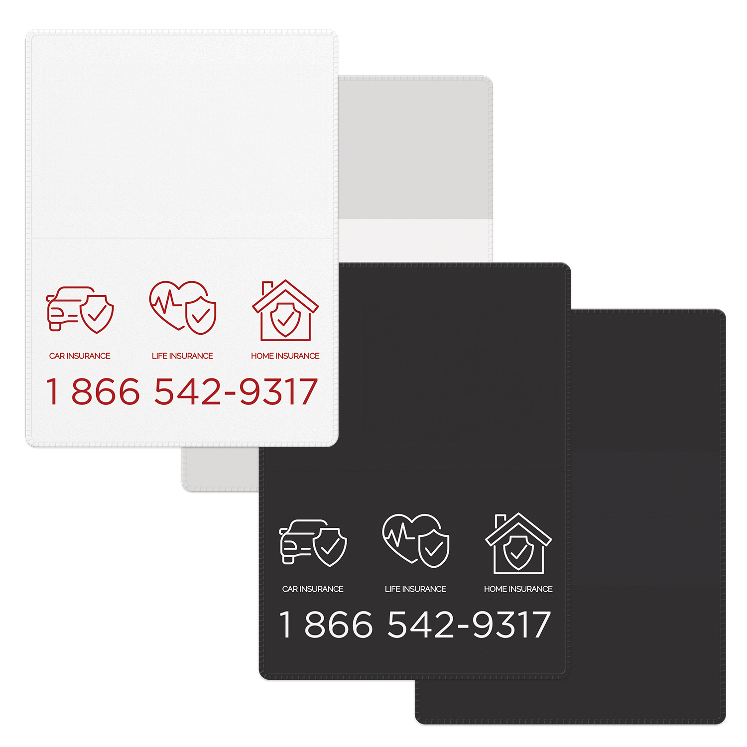 Econo Wallet, Liability & Registration, open (4.5" x 6") closed (4.5" x 3")