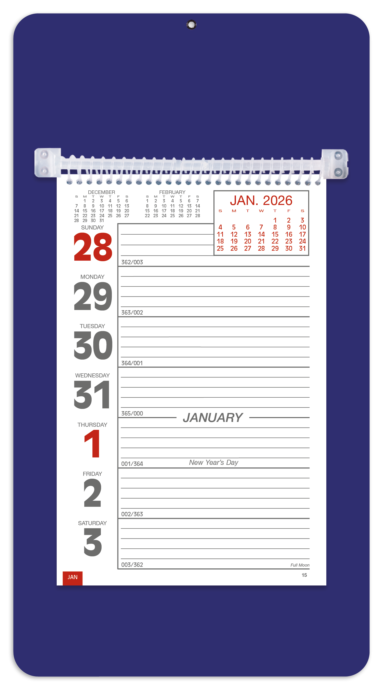 Triumph® Calendars Weekly Memo Calendar 9