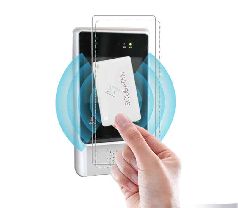 Waterproof Epoxy Smart NFC Card with Keychain 1