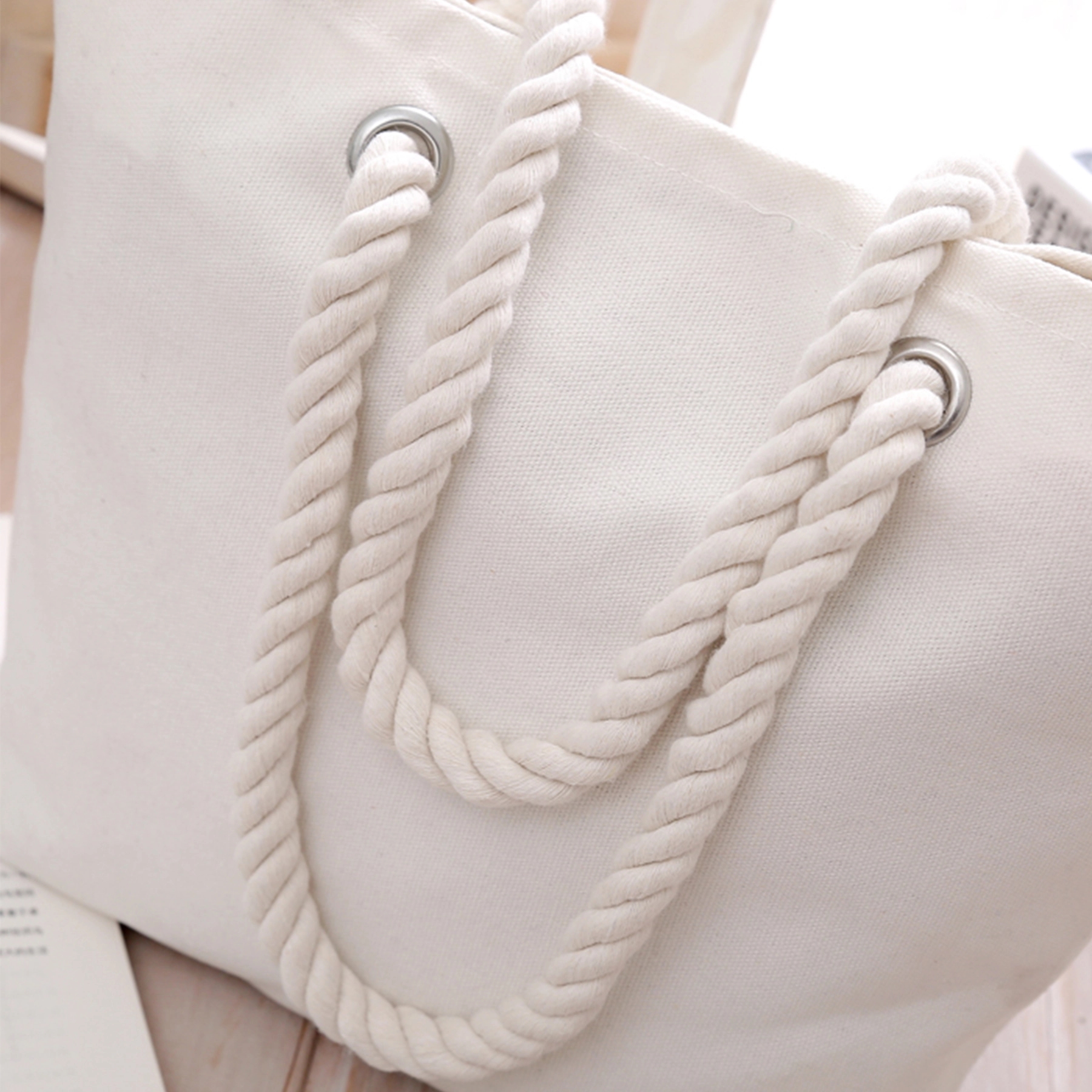 Custom Canvas Boat Tote, custom tote bag with logo imprint 3